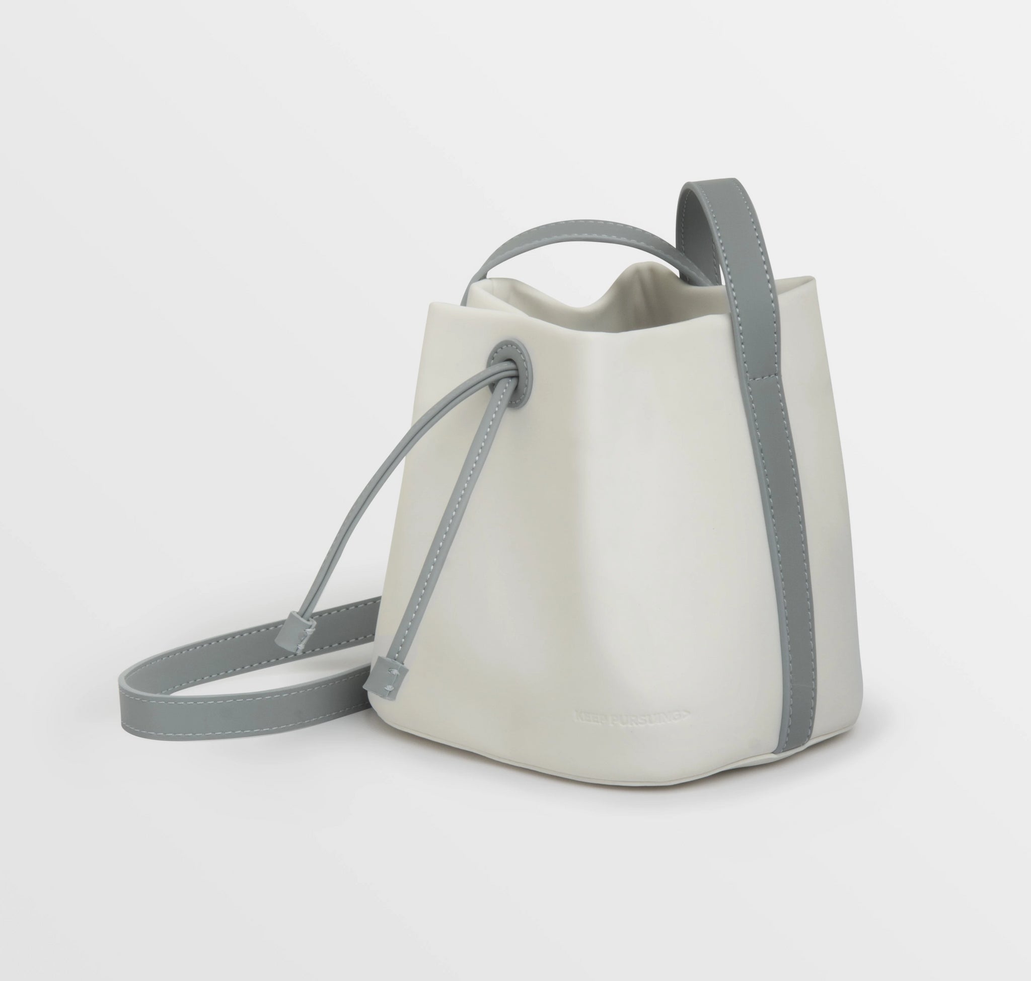 Small Bucket Bag Clear Design With Inner Pouch